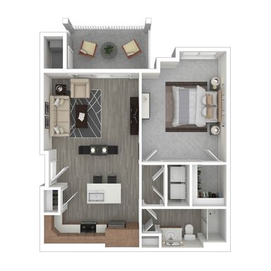 One Bedroom Luxury Apartment (Walk Up Building)