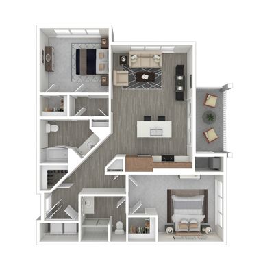 Two Bedroom Luxury Apartment (Walk Up Building)