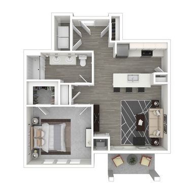 One Bedroom Luxury Apartment (Elevator Building)