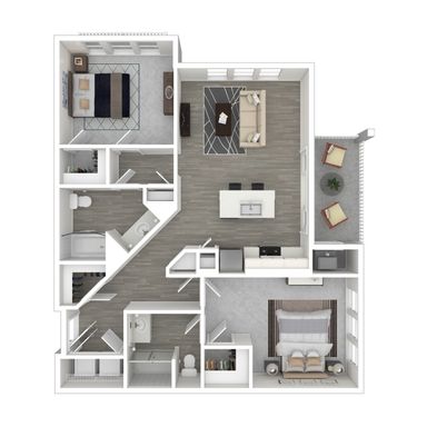 Two Bedroom Luxury Apartment (Elevator Building) – photo 1