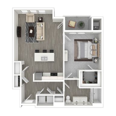 One Bedroom Luxury Apartment (Elevator Building)