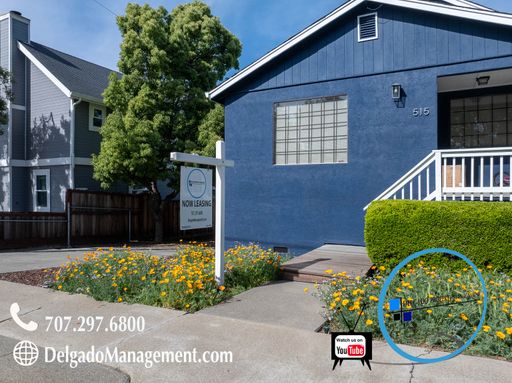 Benicia! Beautiful newly remodeled two bedroom, one bath with large shared yard available now!