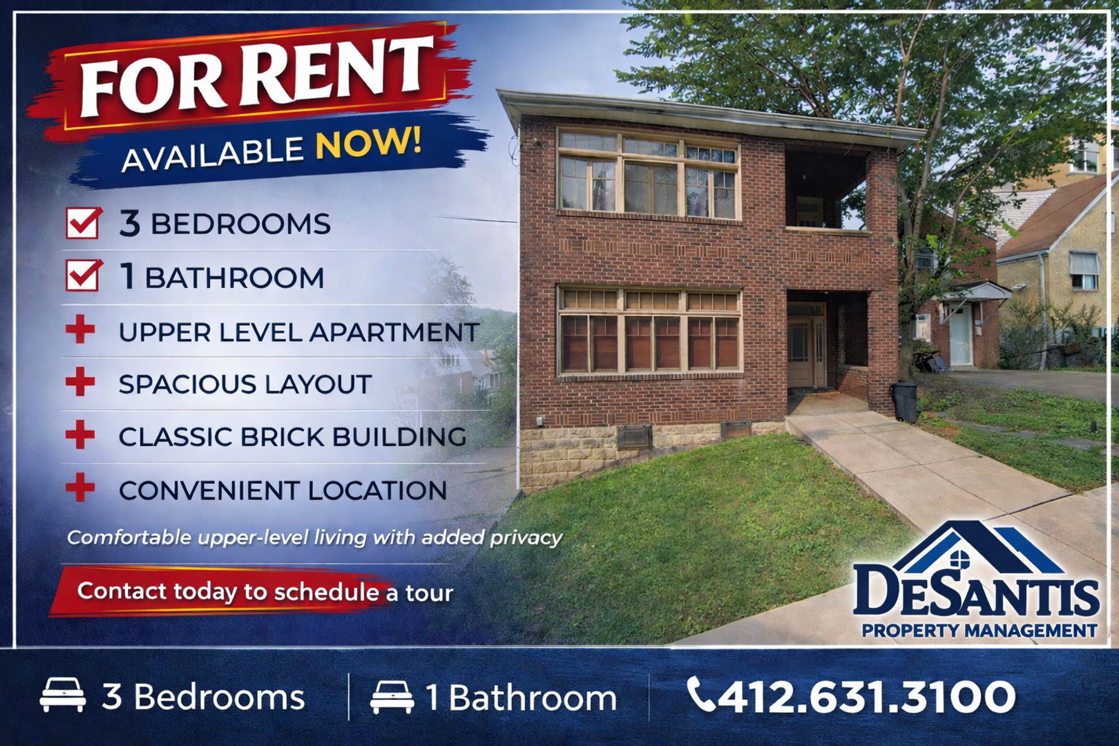 Pittsburgh Apartment: 539 Atlantic Avenue