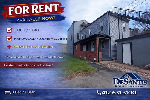 3 Bedroom 1 bath in Wilmerding
