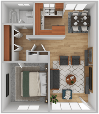 Modern One-Bedroom Apartment in Phoenix, AZ – 672 Sq. Ft. of Comfortable Living – photo 1