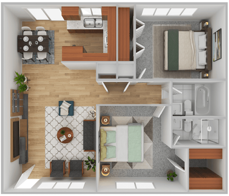 Spacious Two-Bedroom Apartment in Phoenix, AZ – 952 Sq. Ft. of Modern Living – photo 1