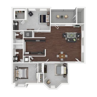 Spacious 3-Bedroom, 2-Bath Apartment with Large Living & Dining Areas, Walk-In Closet, Washer/Dryer & Private Patio – photo 1