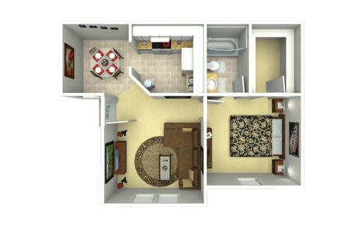 Renovated One Bedroom, One Bath Apartment - 523 sq ft – photo 1