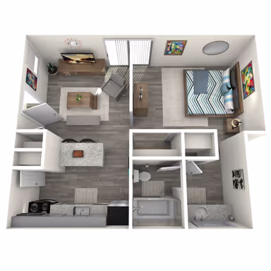 Studio Apartment – 7710 Main Street, Houston, TX 77030