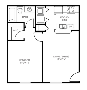 Updated Concho- One Bedroom, One Bathroom – photo 1