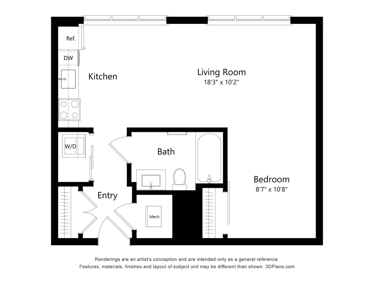 Norwalk Apartment: 1 Cemetery Street