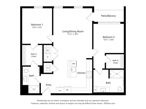 Ardea Pointe Luxury Apartments - Unit 222; 2BR/2BA (Private Balcony) – photo 1