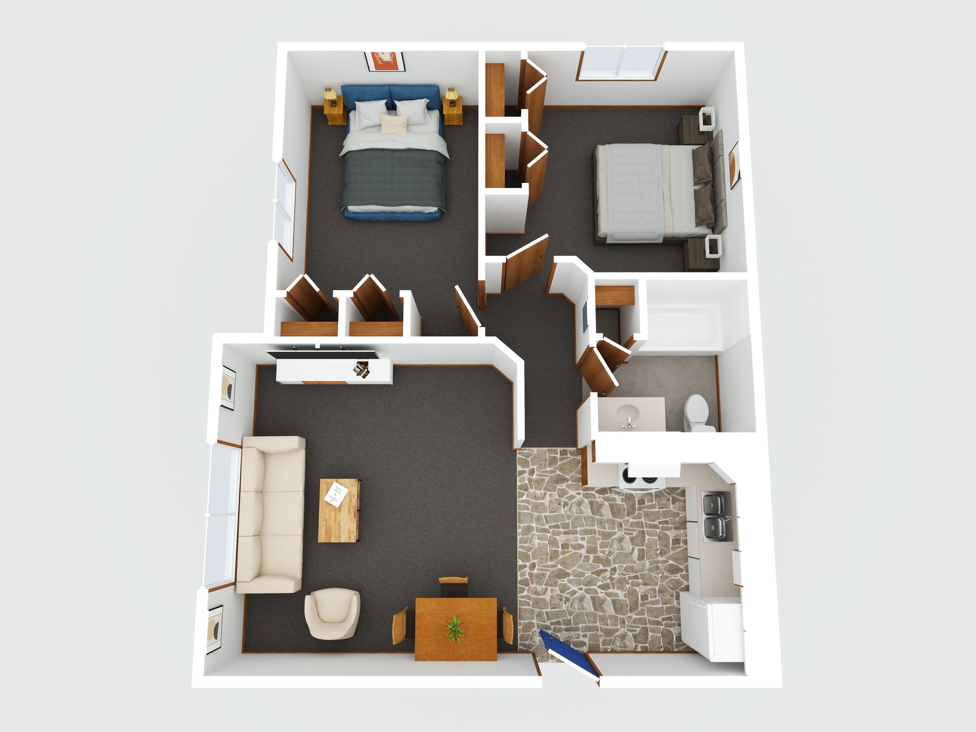 Calmar Apartment: 100 College View Dr