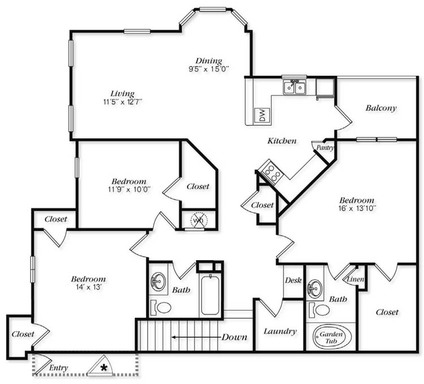 Luxurious 3 bedroom 2 bath – photo 1