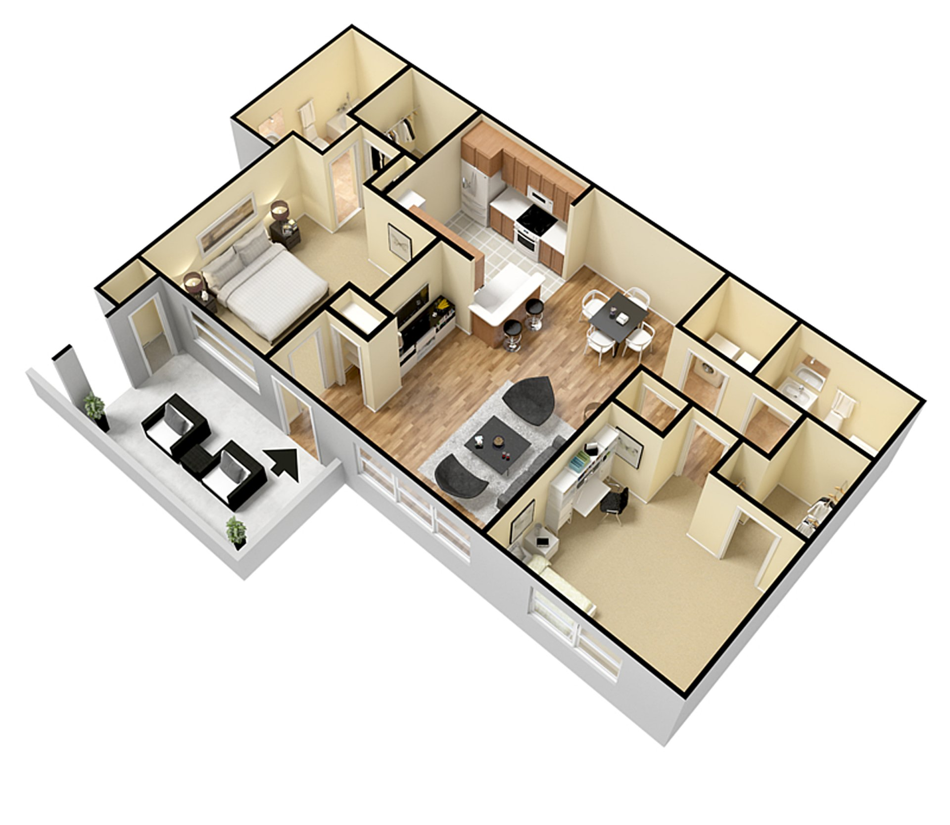 Tour This Desirable 2 Bedroom Today! Apply Now! – photo 1