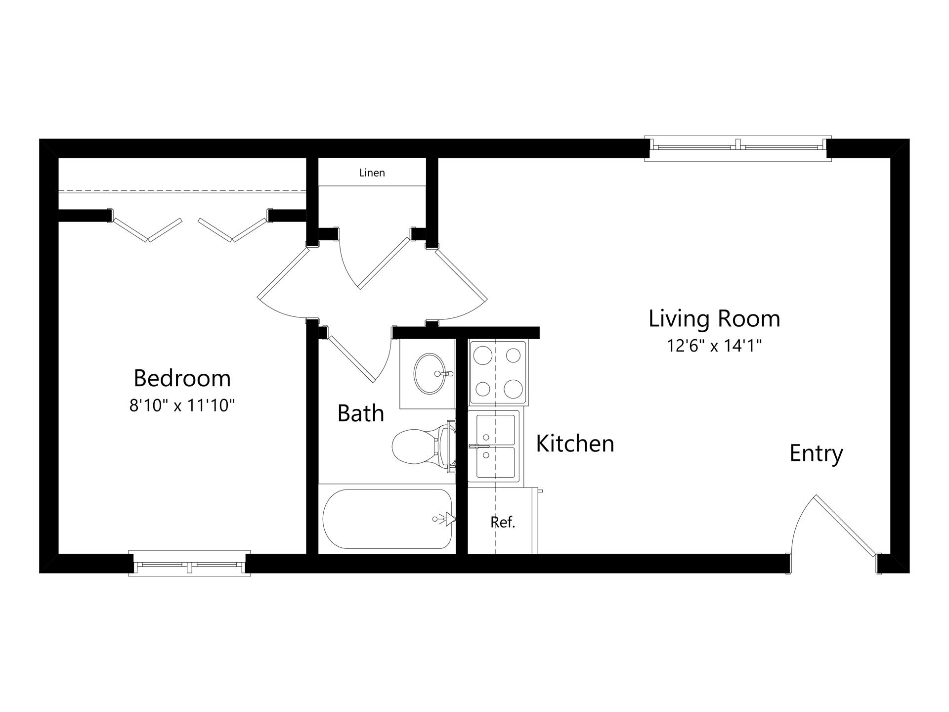 1 Bedroom first floor – photo 1