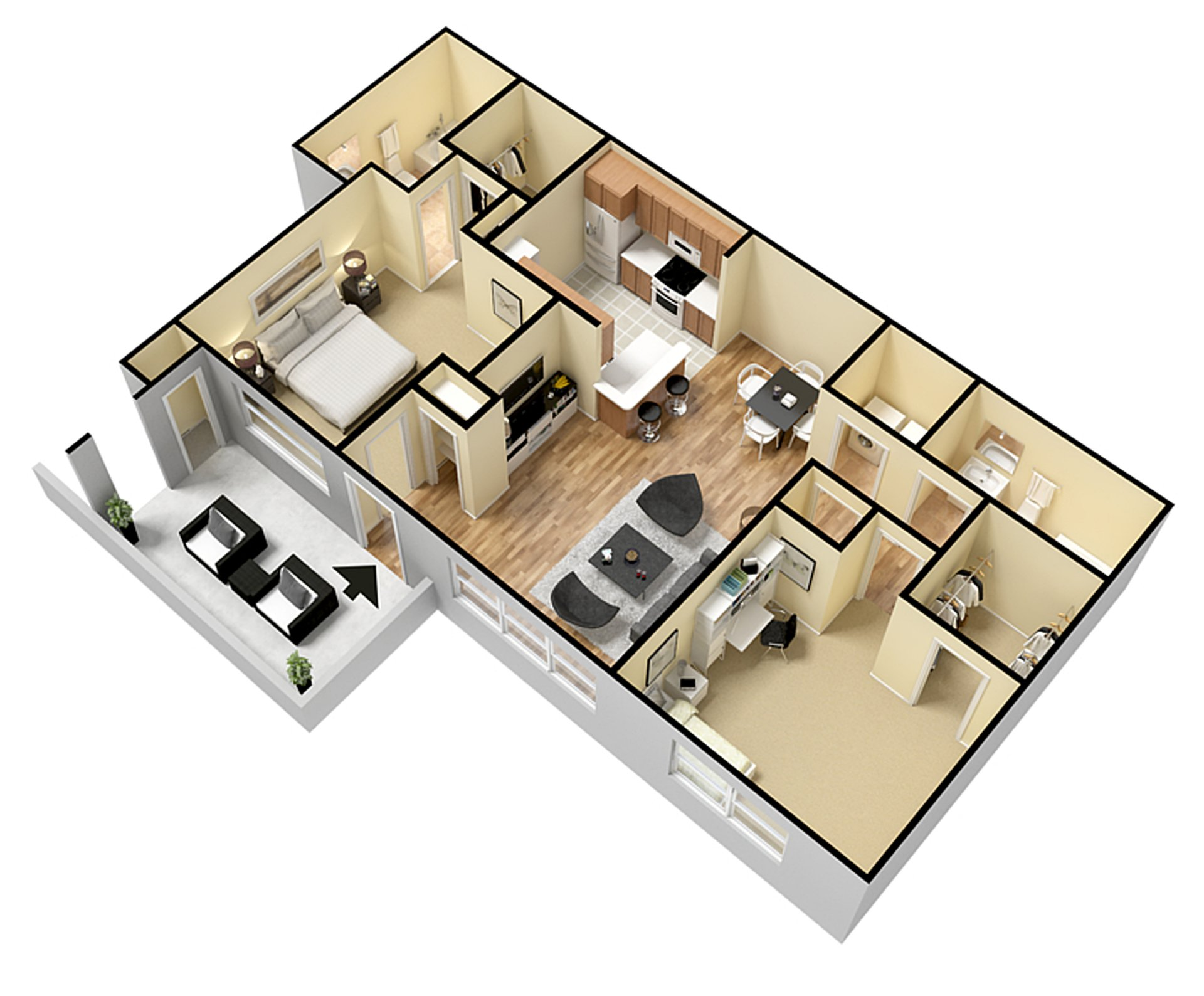 Tour This Desirable 2 Bedroom Today! Apply Now! – photo 1