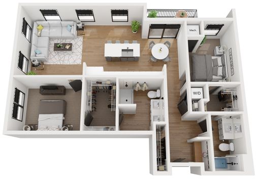 Inspired by the Lake. Designed for You, Sprawling, Sun Soaked Two Bedroom Two Bath Home! – photo 1