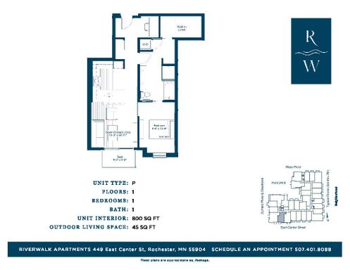 1br 1bath Apartment – photo 1
