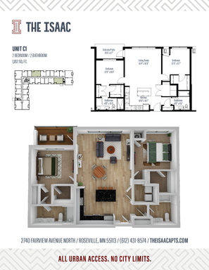 Spacious Two Fully Private Bedrooms & Two bathrooms & Private Patio/Balcony – photo 1