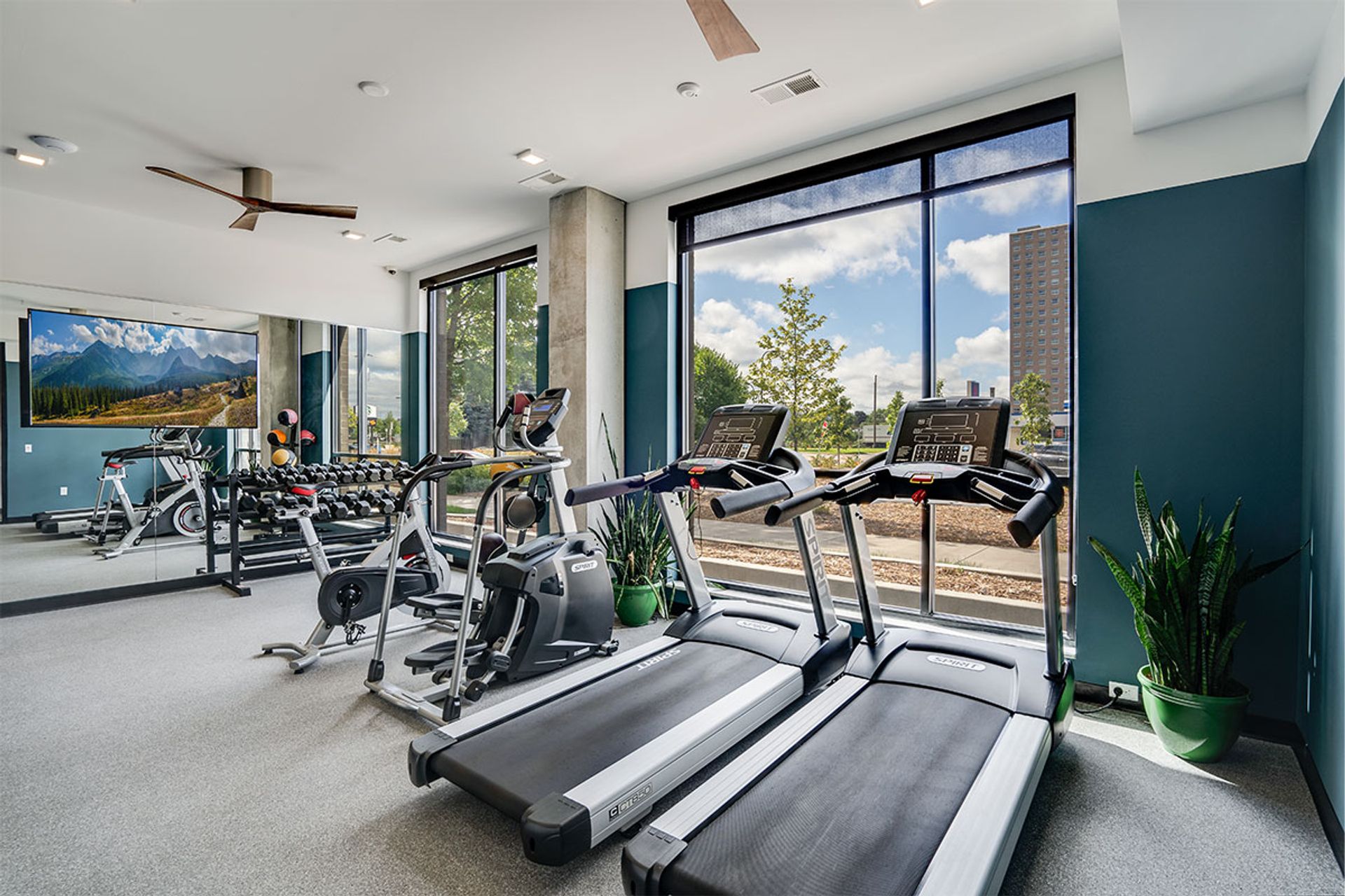 Gym at Luna Apartments