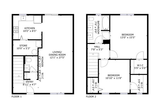 A1 | 2Bedroom and 1.5Bathroom Standard Townhome – photo 1