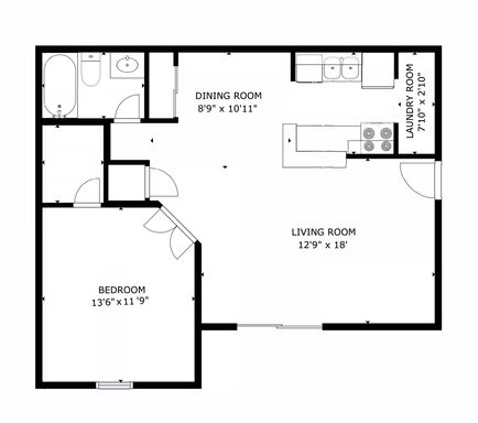 1 Bedroom Apartment – 746 Garden Walk Blvd. #M26, College Park, GA 30349