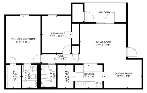 The Dogwood 2Bed | 2Bath Standard Apartment. Your Next Move is the Best Move! – photo 1