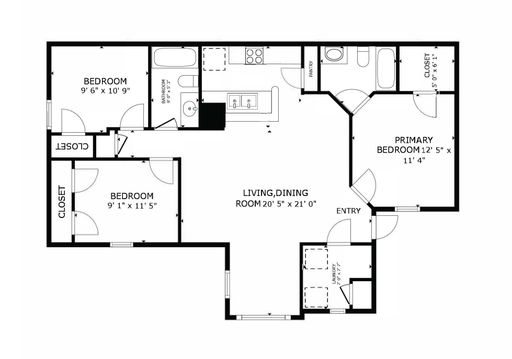 3 Bedroom Apartment – 3386 Mount Zion Road, Stockbridge, GA 30281