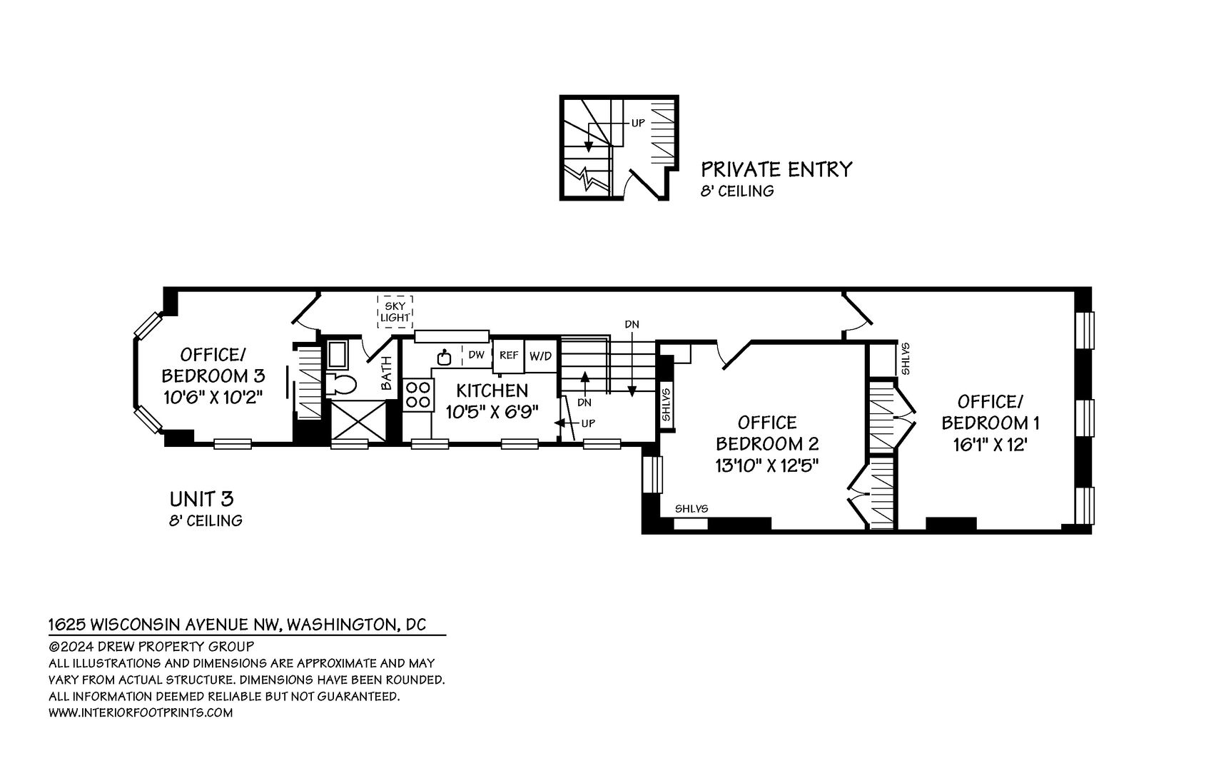 Washington Apartment: 1625 Wisconsin Ave NW