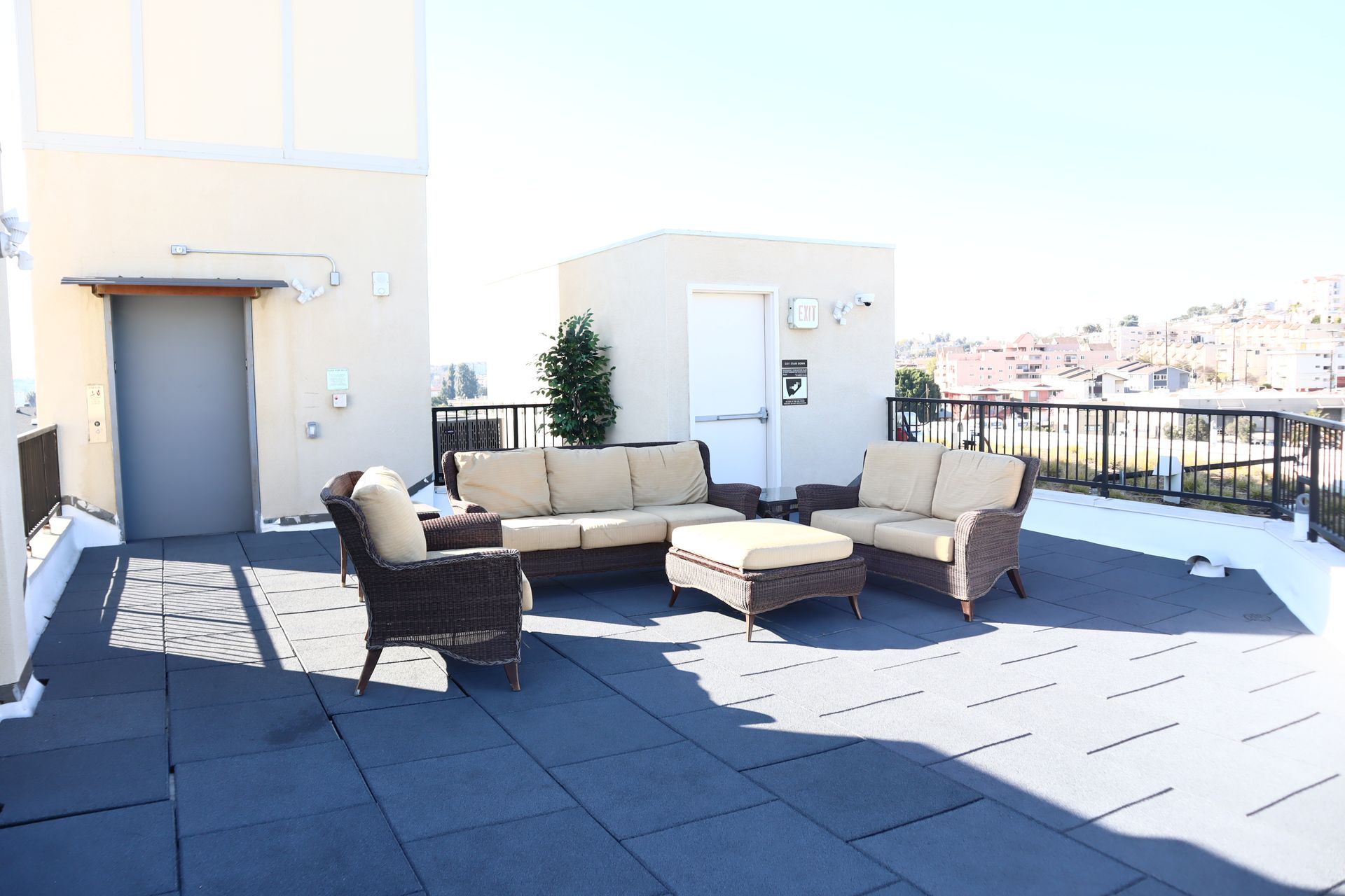Roof deck at Bunker Heights