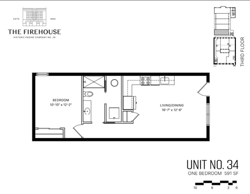 The Firehouse- 1 bedroom, 1 bathroom - unit 24