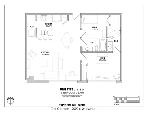 The Gotham Tower 2Bedroom / 2 Bathroom – photo 1