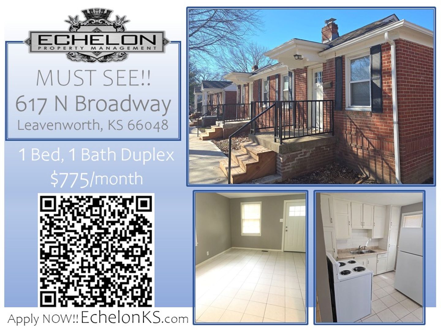 Leavenworth Apartment: 615 - 617 N. Broadway