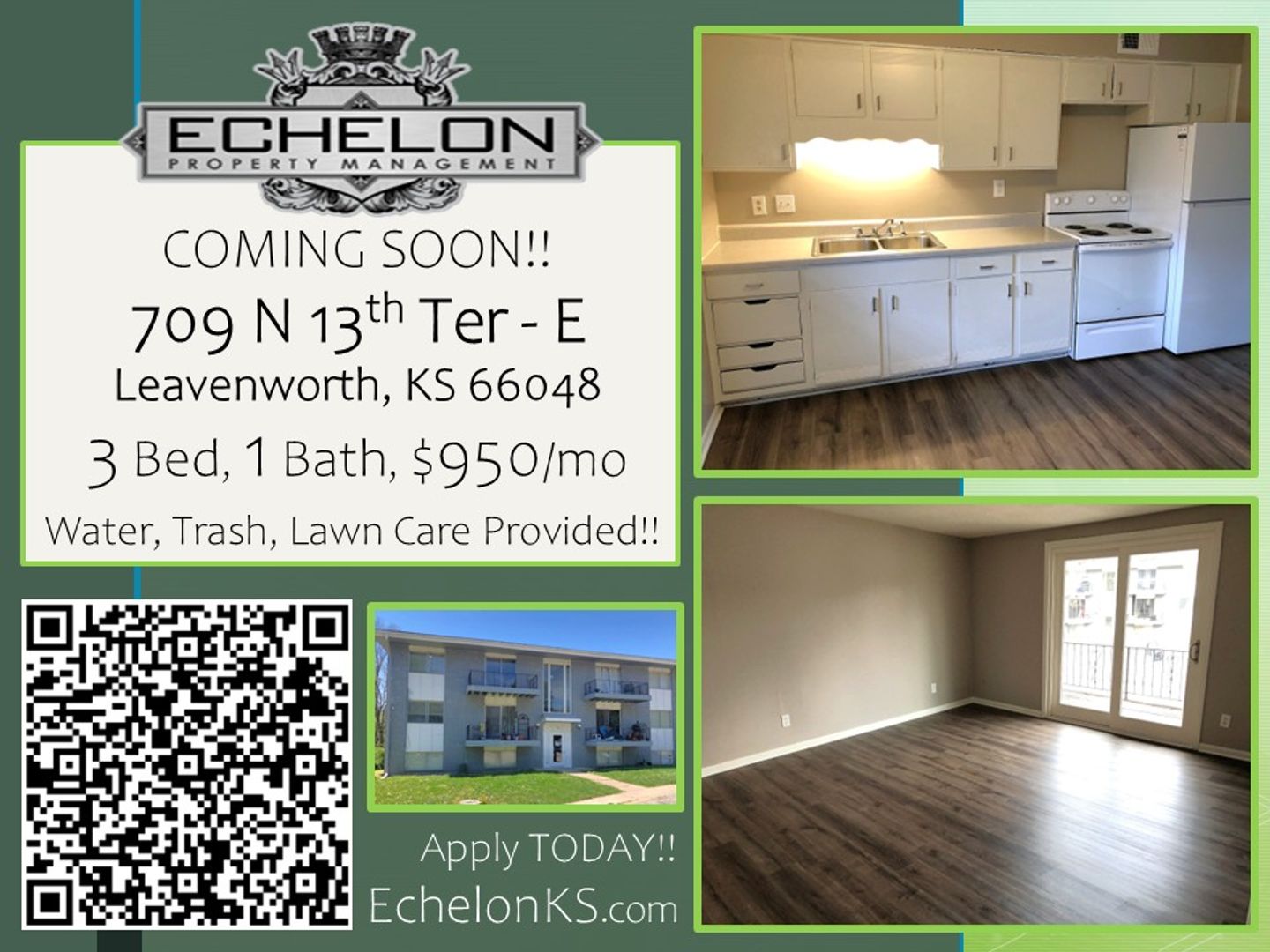 Leavenworth Apartment: 709 N. 13th Terrace