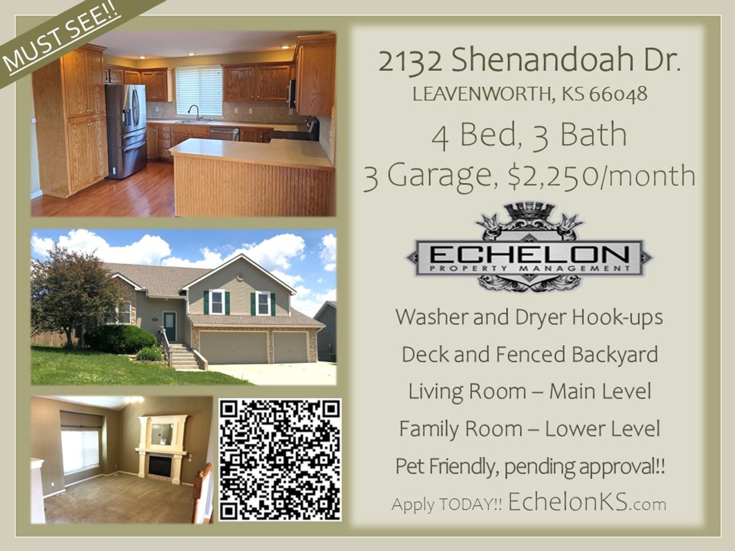 Leavenworth House: 2132 Shenandoah Dr.