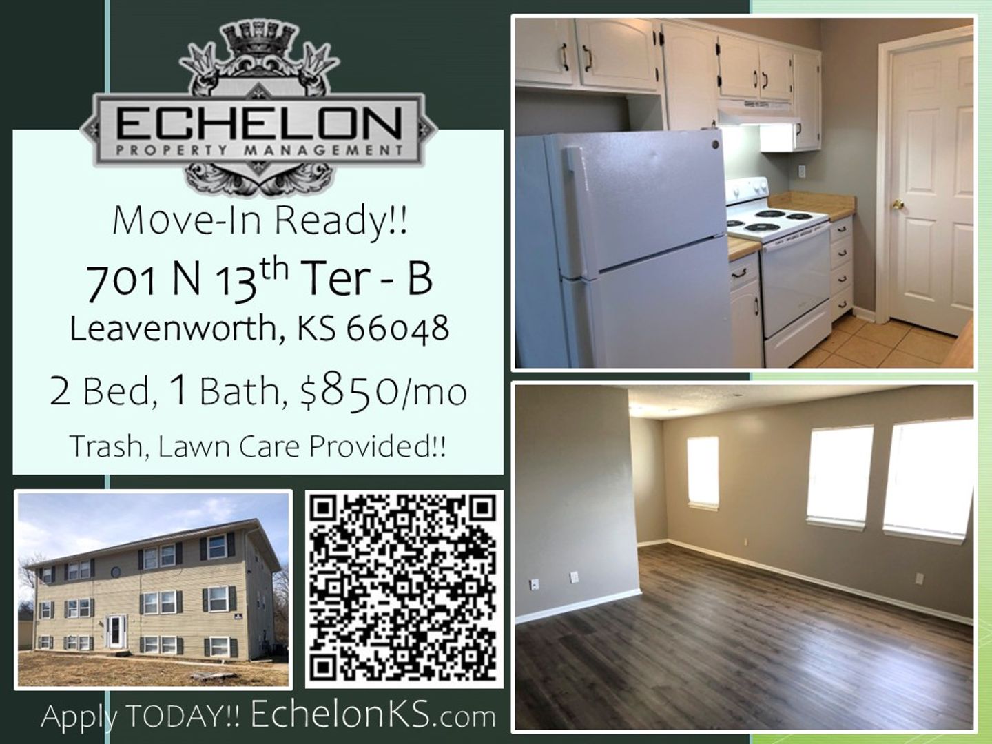 Leavenworth Apartment: 701 N. 13th Terrace