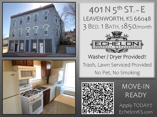 2-3 Bed, 1 Bath Apartment - BONUS ROOM - Washer/Dryer PROVIDED!!