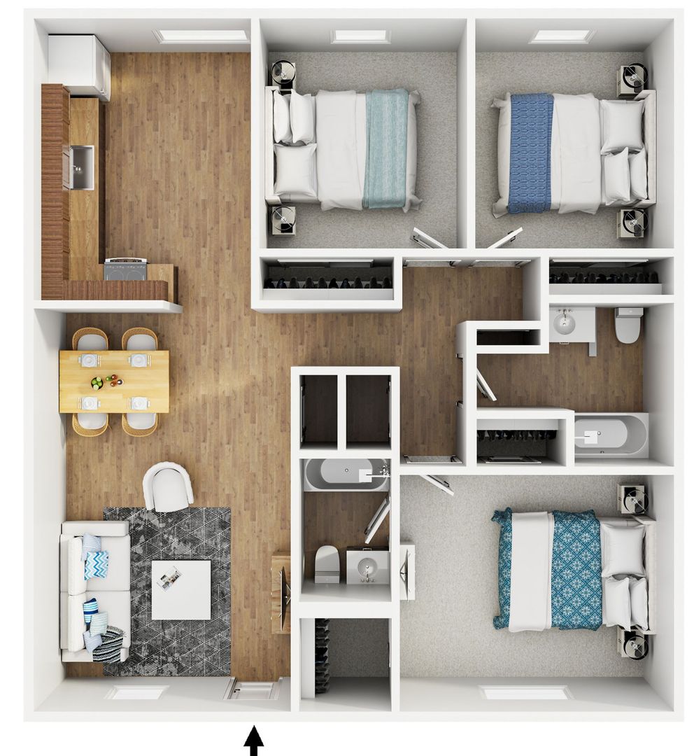 Tulsa Apartment: 1713 S Memorial Drive