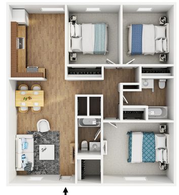 Spacious 3 bed / 2 Bath 1088sq/ft 1 MONTH FREE RENT! Summer Leasing Special! Hablamos Español – photo 1