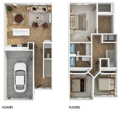Phase I Townhome Apartment! 3bed/2.5bath Townhome 1524sq/ft NEW BUILD