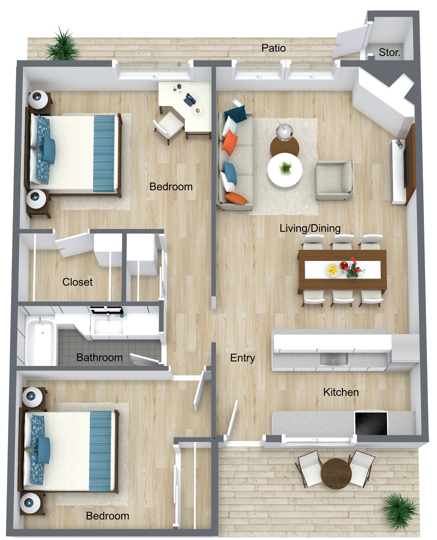 Stockton Apartment: 802 W. Weber Ave. #133