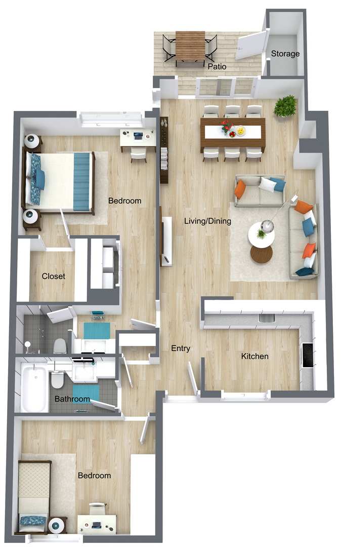 Stockton Apartment: 802 W. Weber Ave. #133