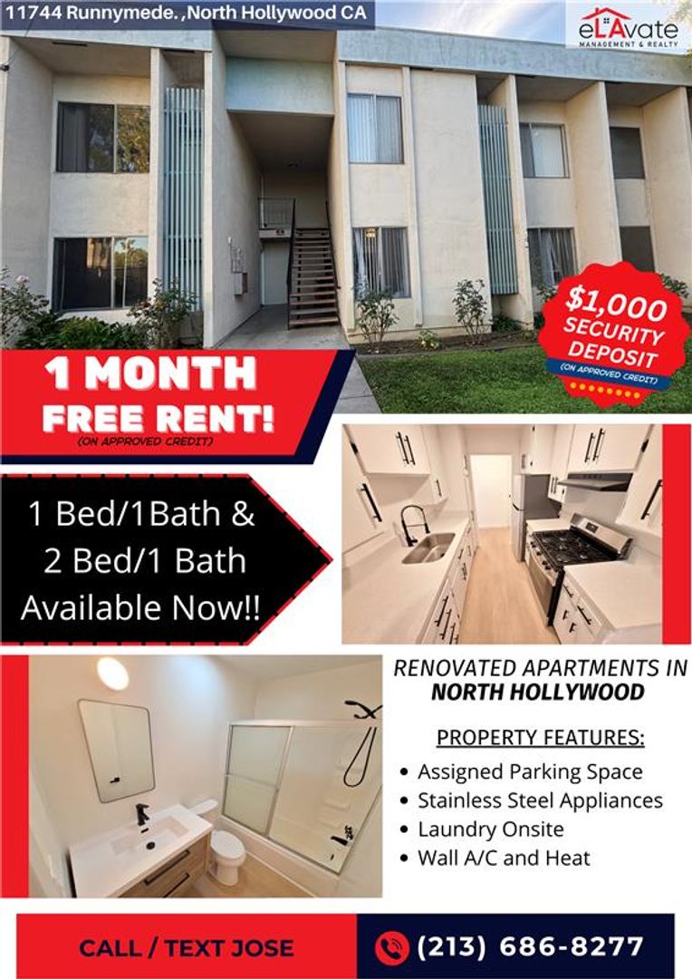 North Hollywood Apartment: 11744 Runnymede St