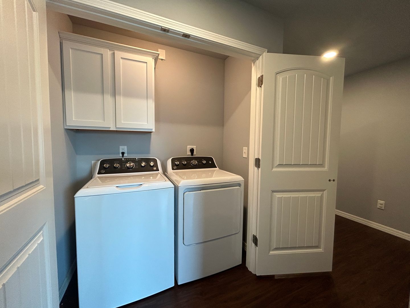 Laundry room at Townhouse w/ Garage Minutes from Downtown Rogers - Move-In Special!