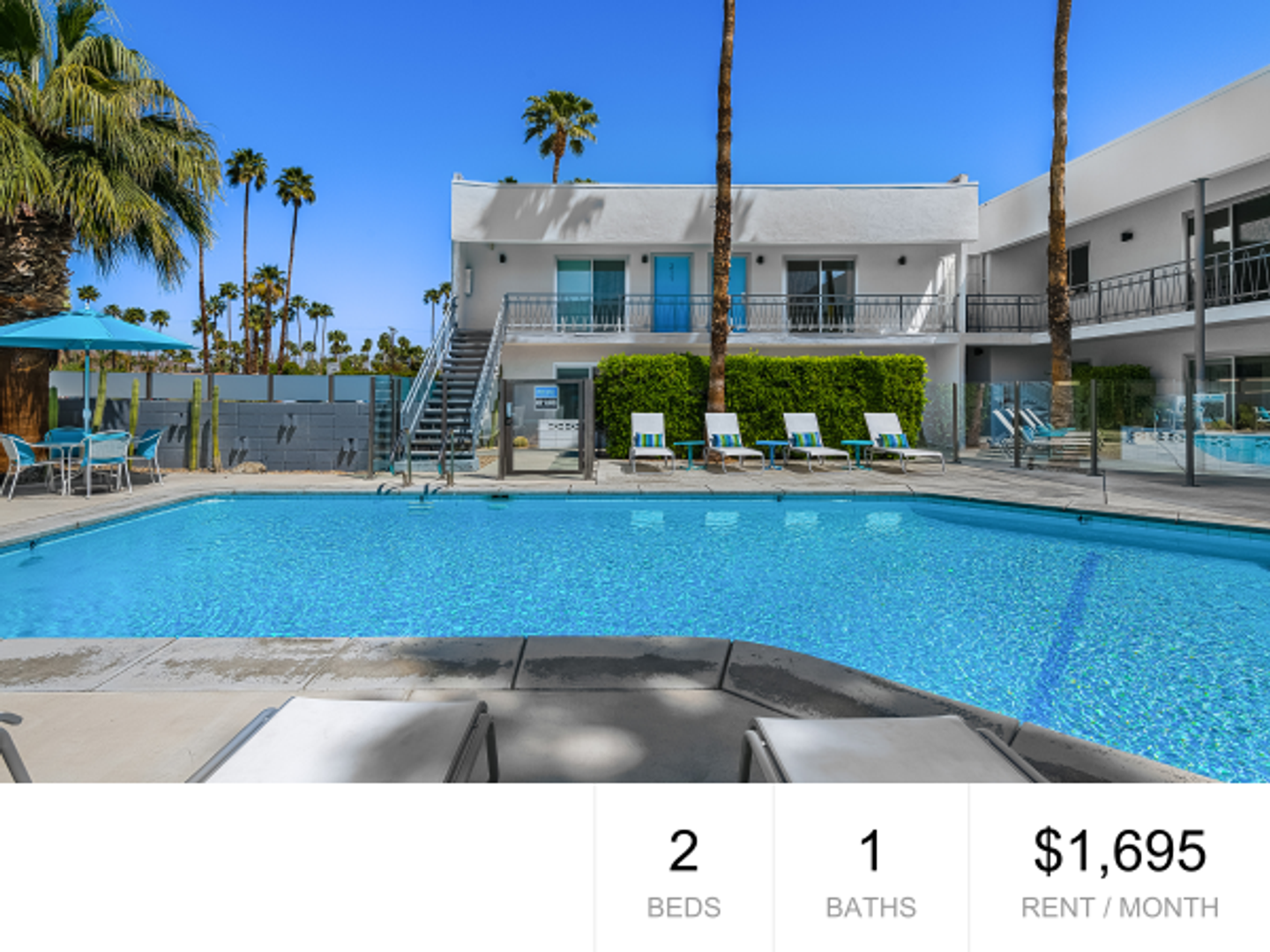 Palm Springs Apartment: 1530 E. Palm Canyon Dr.