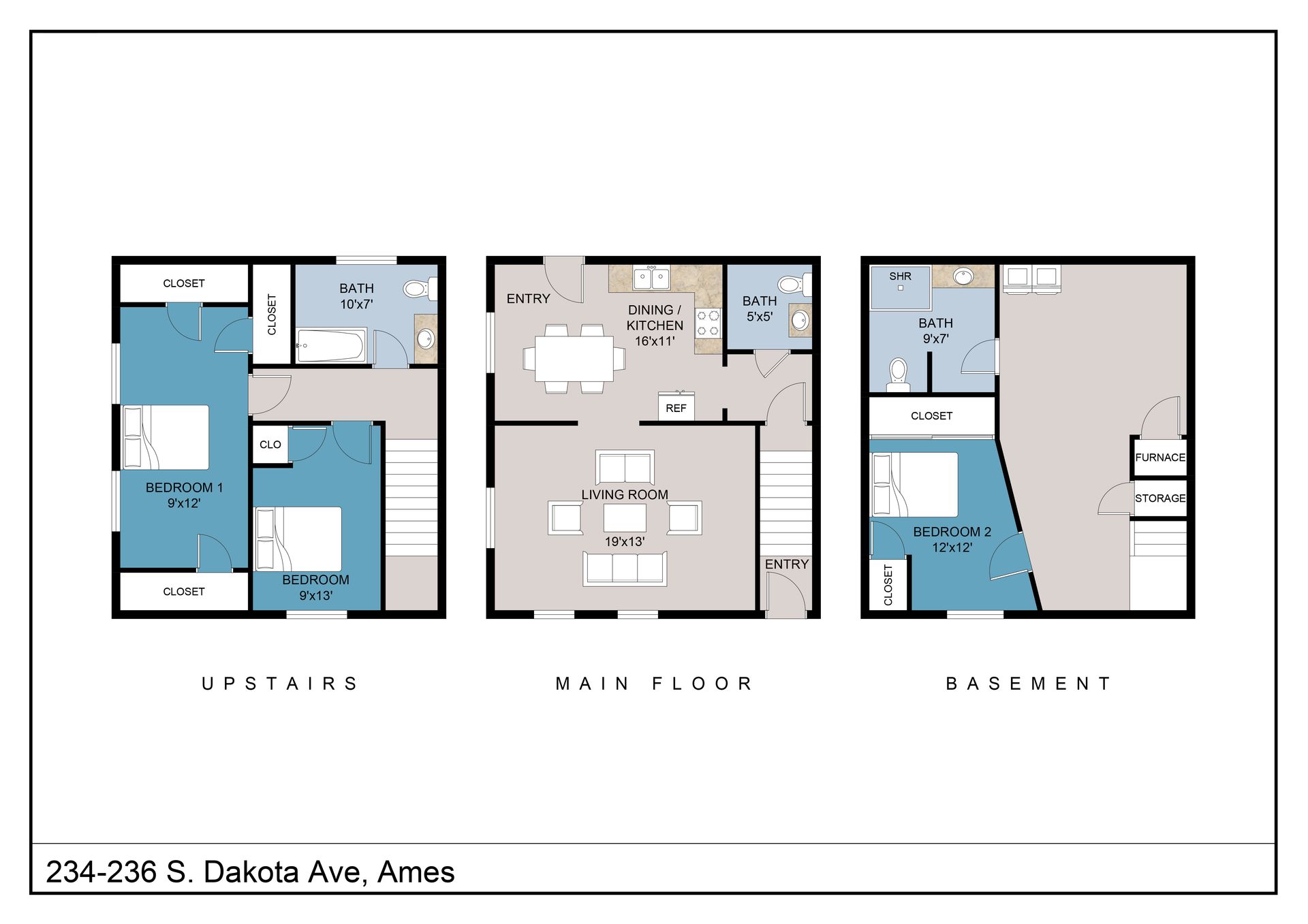 Ames Apartment: 234-236 S Dakota Ave