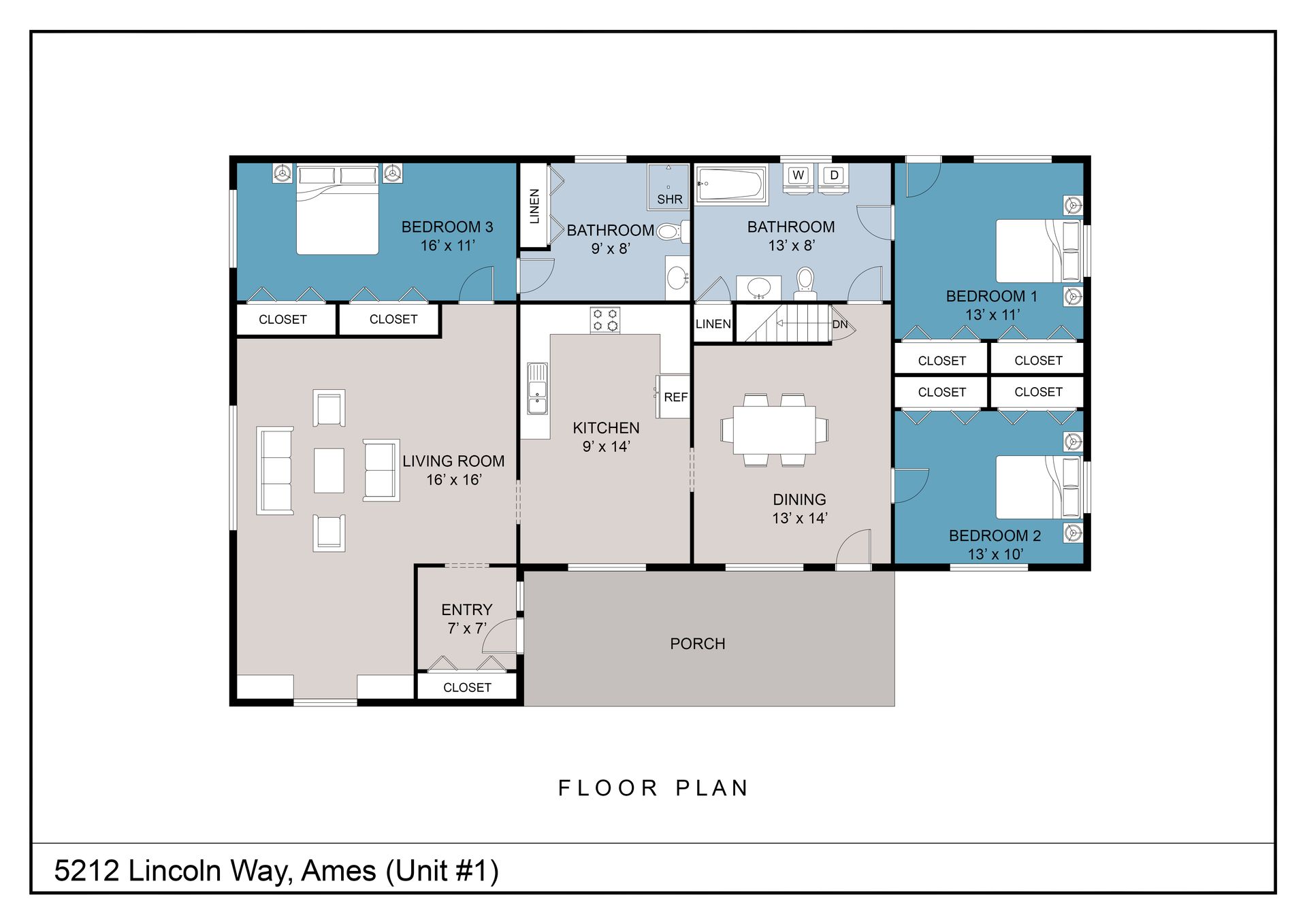 Ames Apartment: 5212 Lincoln Way