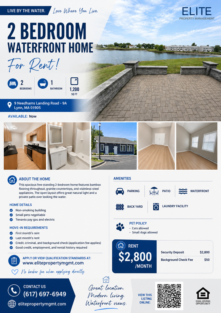 Lynn Apartment: 9 Needhams Landing Road