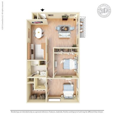 2 Bed 1.5 Bath Rental at 8514 Granville Parkway, 4-407, La Vista, NE – photo 1